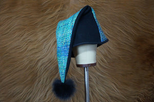Large Wool Toque with Weaving