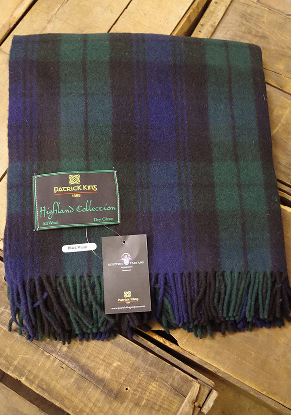 Black Watch Merino Wool Tartan Blanket – Thor Haven Farm