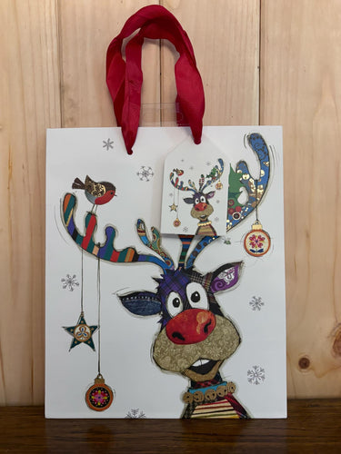 Reindeer Christmas Gift Bag