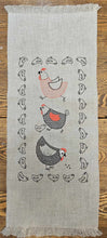 Charger l&#39;image dans la galerie, Chickens table runner SMALL