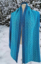 Charger l&#39;image dans la galerie, Shawl blue and aqua