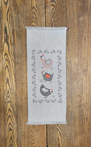 Chickens table runner SMALL
