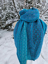 Charger l&#39;image dans la galerie, Shawl blue and aqua