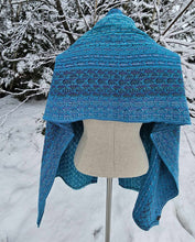 Charger l&#39;image dans la galerie, Shawl blue and aqua