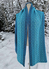 Charger l&#39;image dans la galerie, Shawl blue and aqua