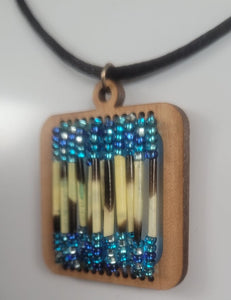 Quills and beads pendant