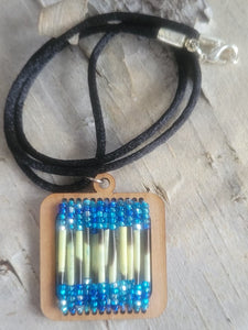 Quills and beads pendant