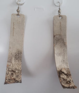 Birch bark earrings