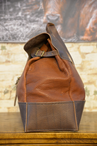 Bison Leather Overnight Bag