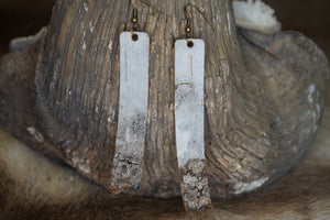 Birch bark earrings