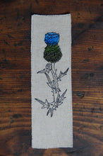 Load image into Gallery viewer, Burlap Style Thistle Book Mark
