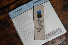 Load image into Gallery viewer, Burlap Style Thistle Book Mark