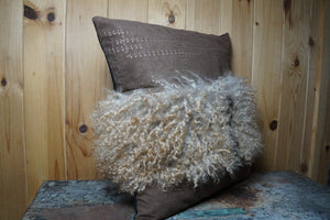 Angora Goat Throw Pillow