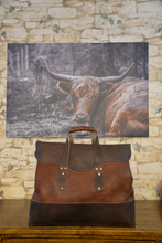 Load image into Gallery viewer, Bison Leather Overnight Bag